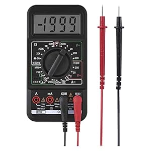 EMOS Multimeter CAT III 600 V, 2000 counts, handmatig bereik, werkt op batterijen, spanningsmeter, voltmeter, ohmmeter, spanningstester, digitaal meet- en testapparaat volgens IEC-61 M2092