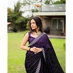 Yashika-Womens-Hot-Fix-Solid-Purple-Color-Satin-Moss-Saree-with-Unstitched-Blouse-Material-AZ-YS-OG1-PINTU