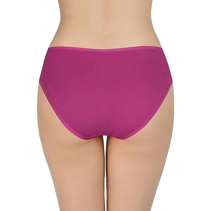 Image of LOURYN KOULYN Solid Low Rise Cotton Bikini Panty Pack(Pack of 3)