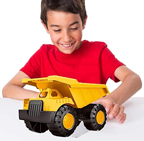 Image of Friction Powered Dumper Truck Toy for Kids Boys Girls Unbreakable Engineering Excavator Construction Truck Pull Back Vehicle (Multicolor)