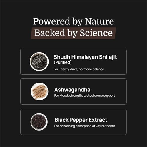 Image of ForMen Shudh Himalayan Shilajit & Ashwagandha Capsules for Men | Ayurvedic Supplement for Energy and Power | 30 Count (Pack of 2)