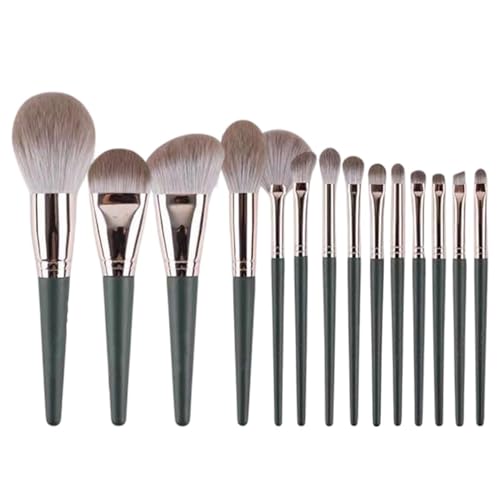 Brochas de maquillaje – 17,5 x 2,54 x 2,54 cm, juego de brochas de maquillaje profesional, juego de herramientas aplicadoras de cosméticos para mujeres, rutina diaria de ejercicio, hogar, salón