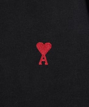 Ami Paris UTS205.726 AMI DE COEUR Long Sleeve T-Shirt, Black