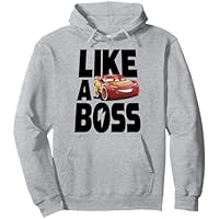 Disney Pixar Cars 2 Lightning McQueen Like A Boss Texto Sudadera