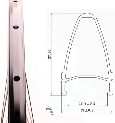 Roue 700C profil 38mm jante Reverse Cursor design reflechissant - 3