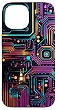 Circuit Board Colourful Board Computer Nerd Programmer Coder Case for iPhone 15