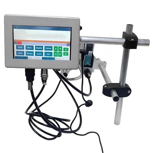 Image of 5-Inch Display Online Automatic Industrial Thermal TIJ Printer 12.7mm | High-Speed Coding Machine for Expiry Date, Batch No., Barcode & QR Code Printing | Multi-Language Support