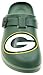FOCO Open Back Buckle Clog – Comfortable Slip-On Sandals for NFL Fans, Green Bay Packers, Medium