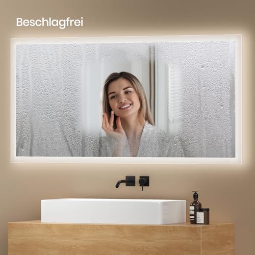 EMKE Badspiegel mit Beleuchtung 120 x 60 cm, Antibeschlag – Ansicht 4