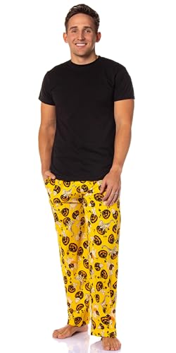Disney Men's Winnie The Pooh and Friends Jack-O-Lantern Lounge Bottoms Pajama Pants2