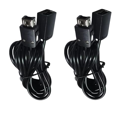 2 Verlängerungskabel für Nintendo Mini NES Konsole 3m Extension Kabel für Controller Joypad Kompatibel mit NES Classic Edition Wii Remote Wii Nunchuck