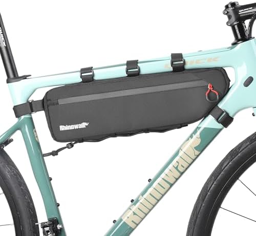 Rhinowalk Bike Frame Bag Bicycle Under Top Tube Bag Triangle Bag Cycling Tools Storage Bag for Road Bike Gravel Bike Accessory