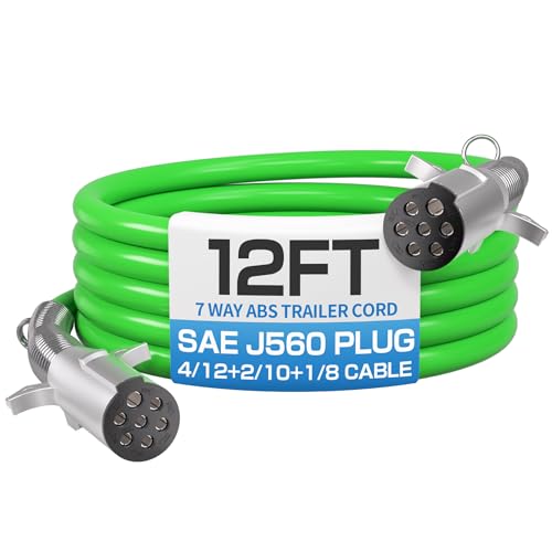 Deluwire 12 Ft Trailer Cord