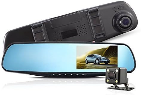 RDE4.3 Inch Monitor Windshield Mount HD 1080p Security Backup Camcorder Blackbox (Black)