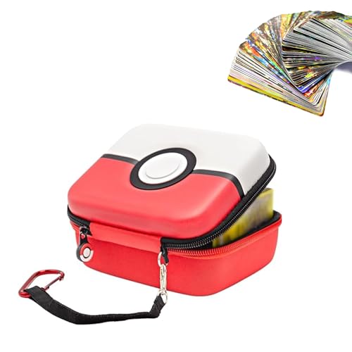 Estuche para 400 Cartas con 100 Cartas Incluidas (20 cartas GX y 80 cartas EX brillantes) Carcasa Rígida para Cromos Coleccionables.