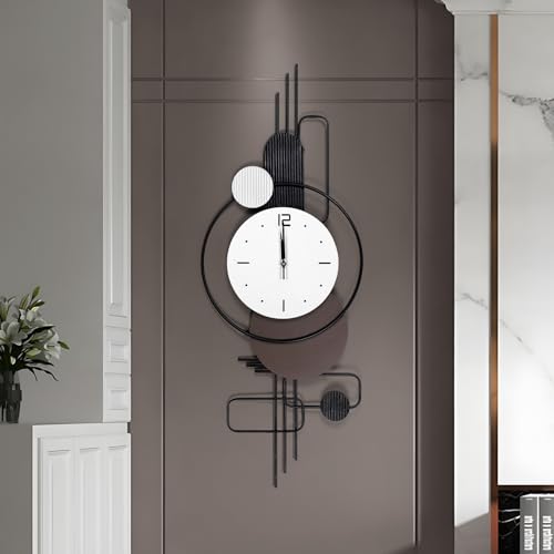 Horloge murale en métal design de 99 cm signée Lucky Monet