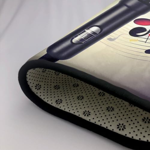 Tapis microphone notes de musique pour isoler du sol froid et décorer