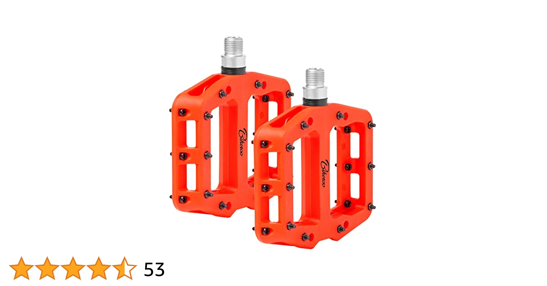 Bikeroo Black Mountain Bike Pedals - MTB Platform ... - Amazon.com