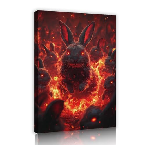 Peinture lapin mythologie pour rompre la monotonie d'un salon ou bureau
