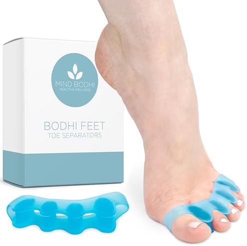 Mind Bodhi Toe Separators/Toe Spacers - For Men and Women - Correcting Bunions and Restoring Toes to Their Original Shape - Regular Size - Blue