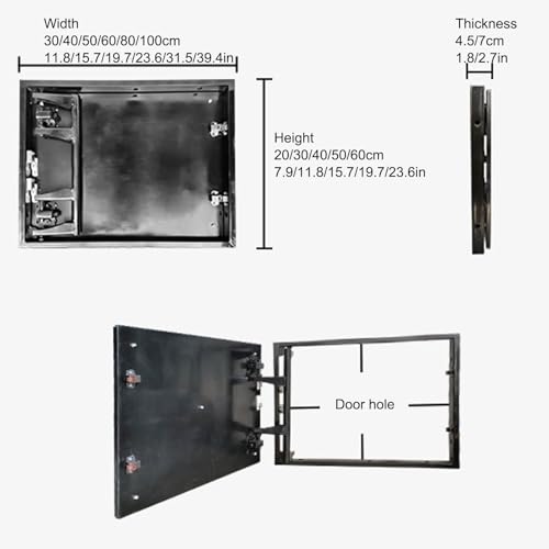 Escotilla de acceso al techo impermeable y claraboya transitable de 40x50 cm 7