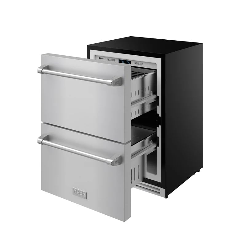 24 Inch Undercounter Built-In/Freestanding Drawer Freezer – Stainless Steel | Gordon Ramsay Series on Fridge.com - View 4