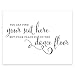Andaz Press Wedding Party Signs, Formal Black and White, 8.5-inch x 11-inch, You Can Find Your Seat Here, But Your Place is On the Dance Floor, 1-Pack