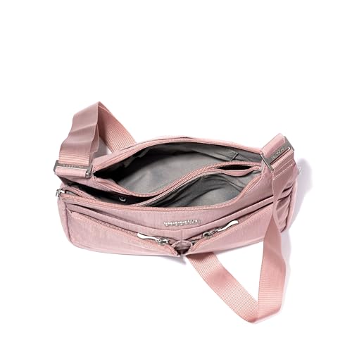 Image of Baggallini Crossbody Travel Bag 11x8.5 Lightweight Water-resistant Nylon Handbag