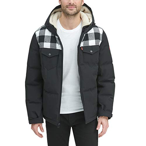 Image of Levi's Men's Performance Hooded Puffer Trucker Jacket (Regular & Big & Tall Sizes)