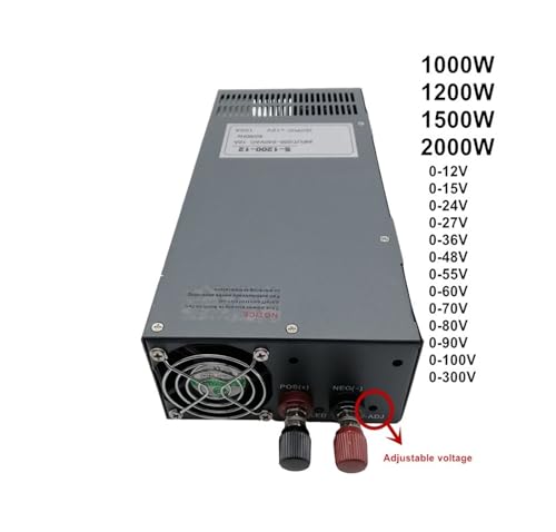 Alimentation à découpage 12V 1000W réglable à ventilation active - 4