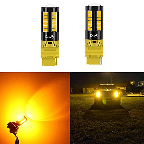 Car-EyeQ WTY21W LED Rear Turn Signal Lights Bulbs Compatible with Ford F-150/F-250/F-350/F-450/F-550 Super Duty(2021~2022), Amber Yellow