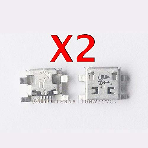 ePartSolution 2X Micro USB Charger Charging Port Dock Connector USB Port Replacement for Acer Iconia One 10 A6003 USA