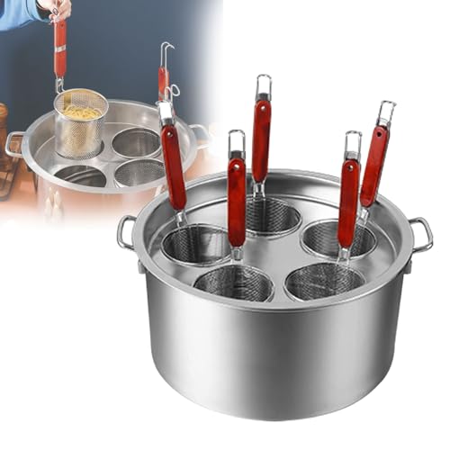 Casserole à pâtes et son ensemble d'inserts en acier inoxydable durable - 2