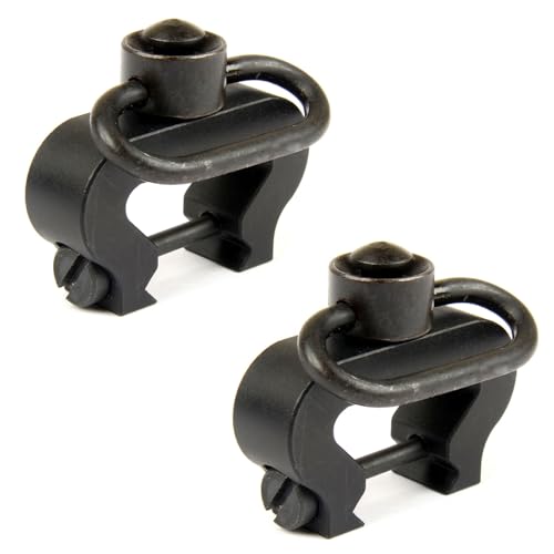TACFUN 2 Pack Quick Detach Push Button Sling Swivel Set Picatinny Mount 20mm