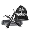 Beast Gear Skipping Rope, Steel Speed Fitness Jump Ropes, Lightweight and Adjustable Workout Equipment for Jumping, MMA, HIIT Workout