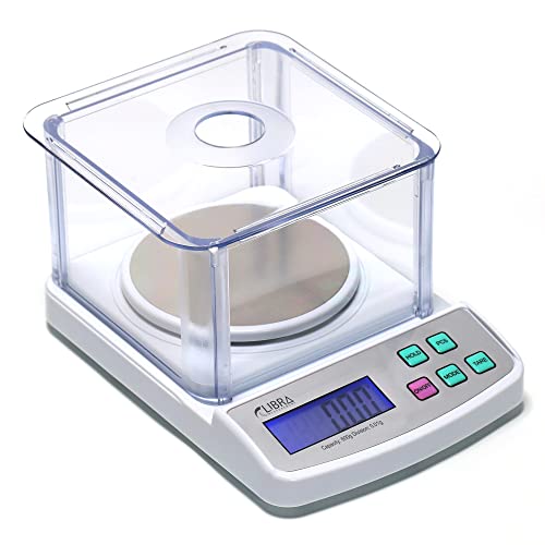 Báscula digital laboratorio 600 g x 0.01 g con pantalla LCD miniatura 1