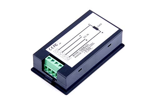 Image of DC 6.5-100V 20A Voltage Amperage Power Energy Meter DC Volt Amp Tester Gauge Monitor LCD Digital Display with Blue Backlight Measuring Volts Current with Built-in Shunt