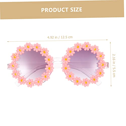 NOLITOY Adorable Sunflower Childrens Sunglasses Pink UV Protection Sunshades for Party Dress Up Photo Props Festival Outdoor Activities3