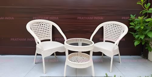 Image of India Garden Patio Seating Chair and Table Set Outdoor Balcony Garden Coffee Table Set Furniture with Table and Chairs Set