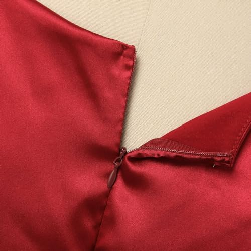 Mono mini vestido de satén con volantes para noches de verano 7