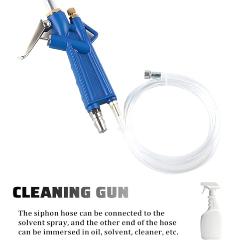 FALVFUN Car Air Blow Gun Pneumatic Engine Cleaning Gun with 4FT Hose, Vehicle Engine Dust Cleaning Sprayer Tool for Narrow Space, High Pressure Cleaner Degreaser Spray Tool, Universal Fit