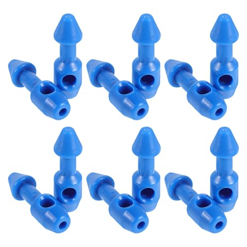 Gogogmee Inserto de Goma Azul para Pesca Submarina, 12 Piezas de Repuestos de Plástico para Reparación de Bandas Elásticas, Accesorios para Fusil de Pesca Submarina, Herramienta