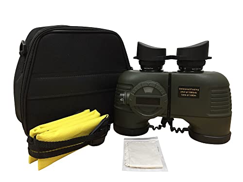 Binoculares militares HD 7x50 impermeables con brújula miniatura 7