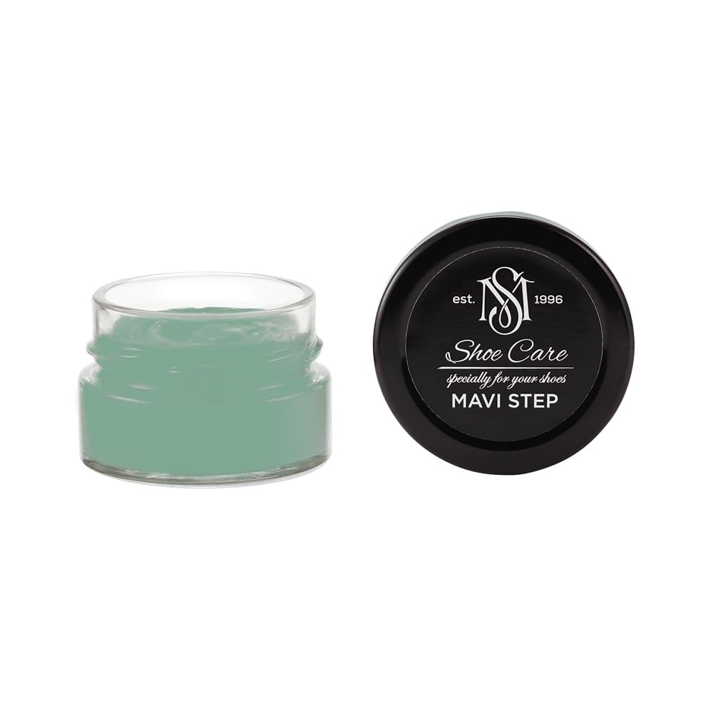 Crème daim et nubuck MAVI STEP vert mer poudré 50ml