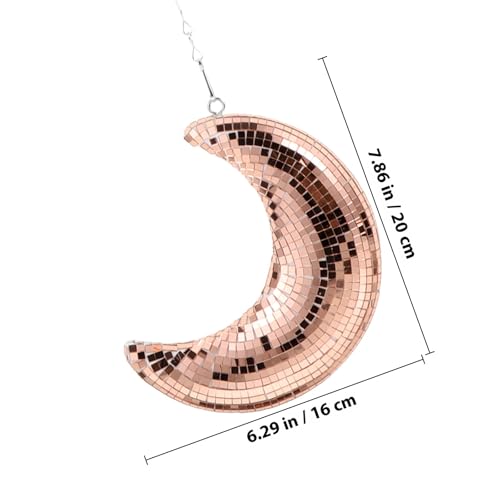 Décoration lune suspendue disco SOLUSTRE pour illuminer vos soirées d'été en extérieur - 3