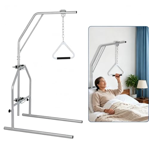 FAHKNS Trapeze Bar - Bed Trapeze for Elderly Bed Pull Up Trapeze Bar for Beds Mobility Load Capacity 220 LBS Suitable for Hospital/Convalescent Room/Home