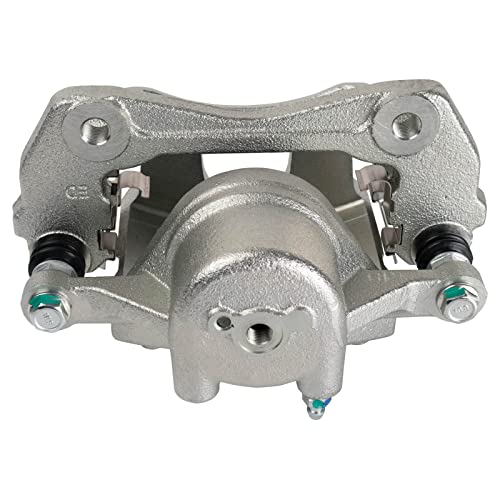 Image of TRQ Front and Rear Brake Caliper Set Zinc Coated Brackets Hardware Compatible with 2009-2012 Hyundai Elantra