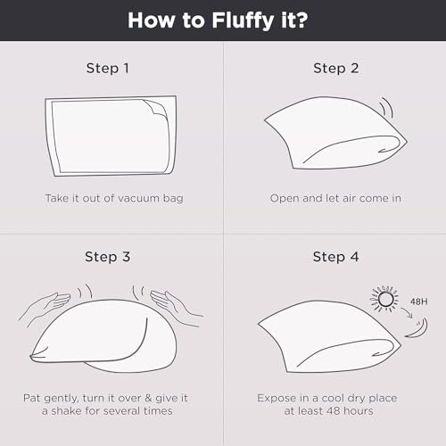 Bedsure Firm Pillows Queen Size Set Of 2 - Queen Pillows 2 Pack Hotel Quality Bed Pillows For Sleeping thumb #6