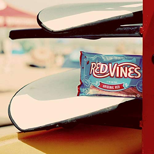 Red Vines Red Licorice Twists, Original Red Flavor, Soft & Chewy Candy, 16 Oz Bag #TOP5