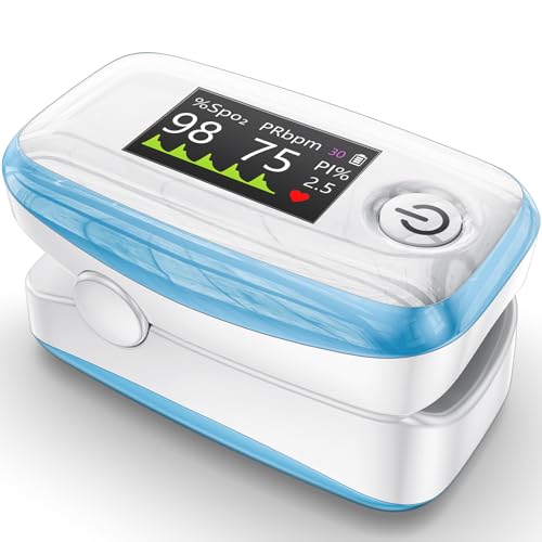 Alecaremed YM504 Pulse Oximeter, 4 Color TFT-OLED 20 × Memory